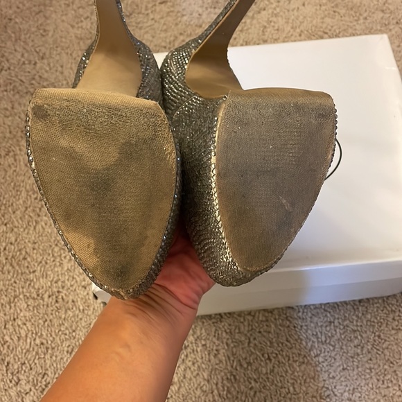 Steve Madden silver rhinestone shoe - Picture 3 of 5